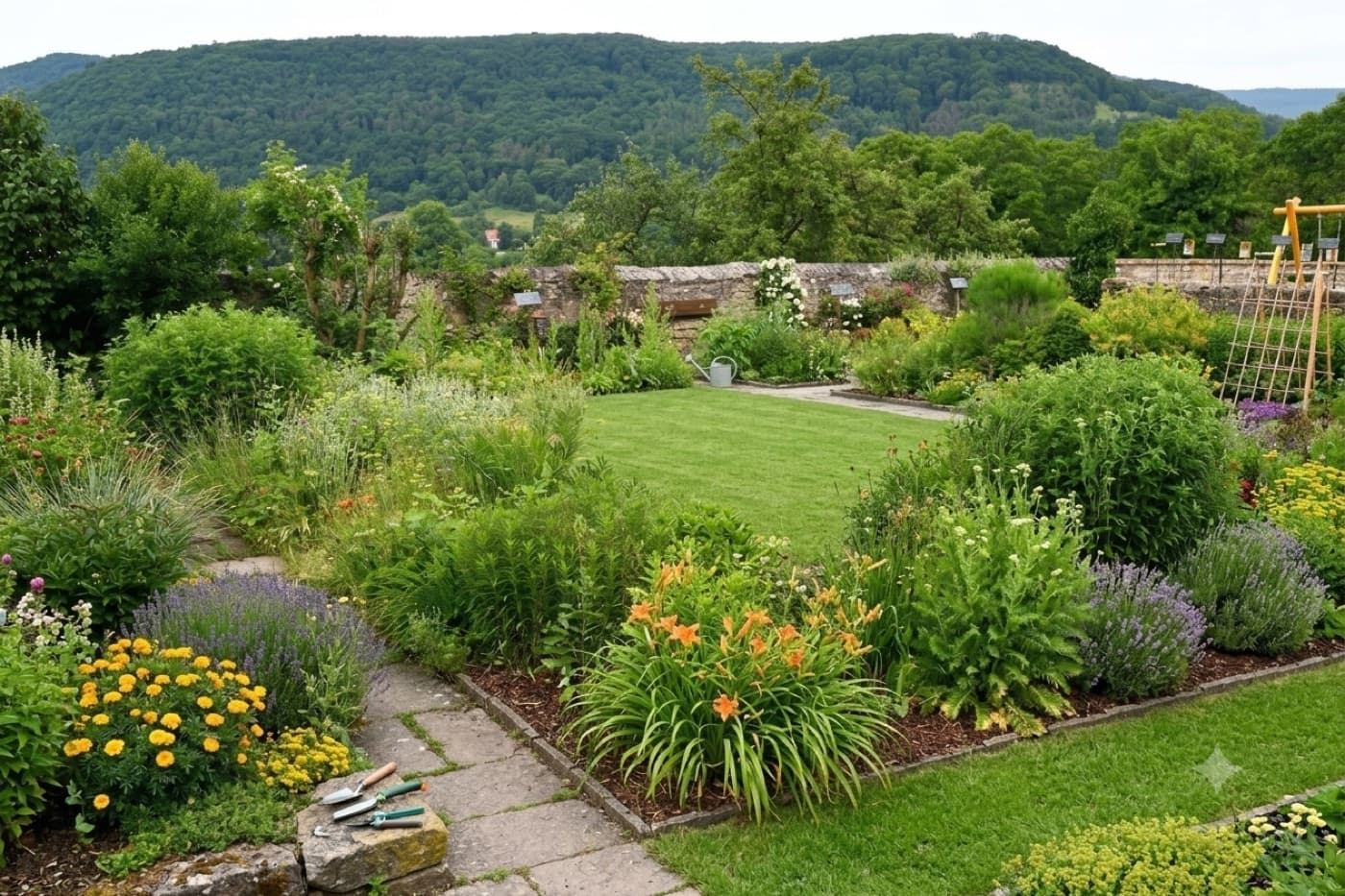 Jardin méditerranéen à Caudéran — après